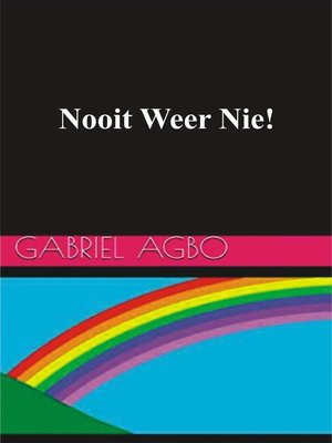 cover image of Nooit Weer Nie!